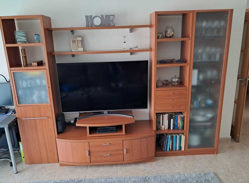 Móvel sala, Estante, Móvel TV, Bar e Cristaleira em cerejeira