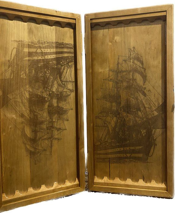 Нарды подарочные "Корабли"