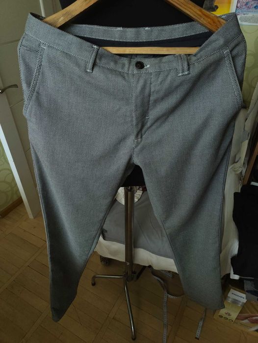 Джинсы (chino Zara Man jeans USA w32 stretch grey.