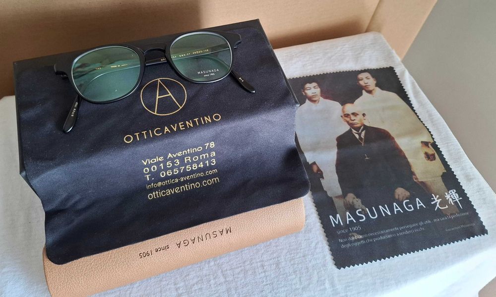 MASUNAGA GMS-07, cor Black Matte (#69) - Armação NOVA - Made in Japan