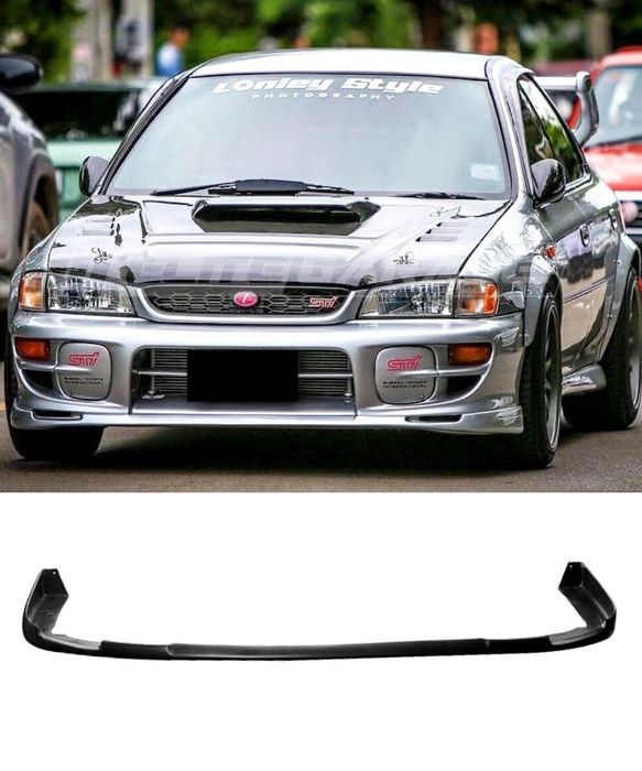 Губа на передний бампер Subaru WRX STI накладка на бампер субару