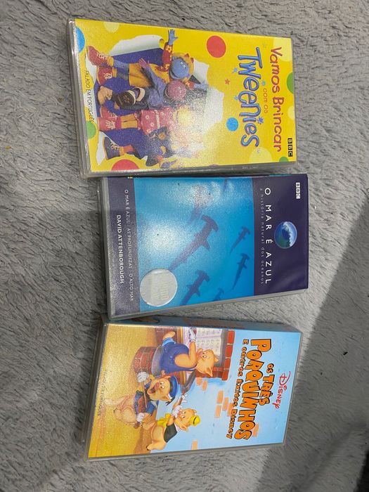 Cassetes VHS como novas