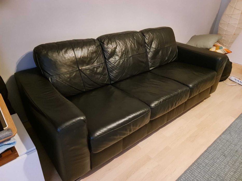 Sofa 3 lugares preto