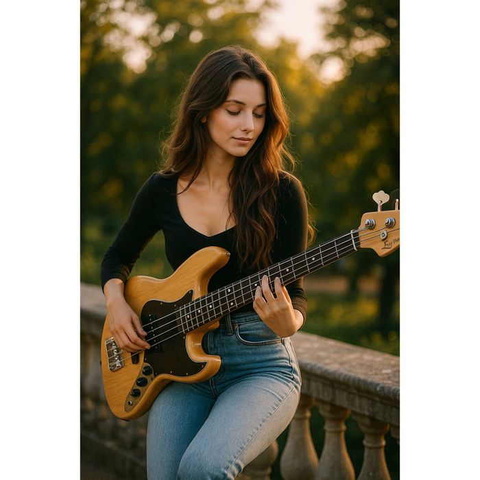 Gitara basowa Ever Play typu Jazz Bass / NOWA