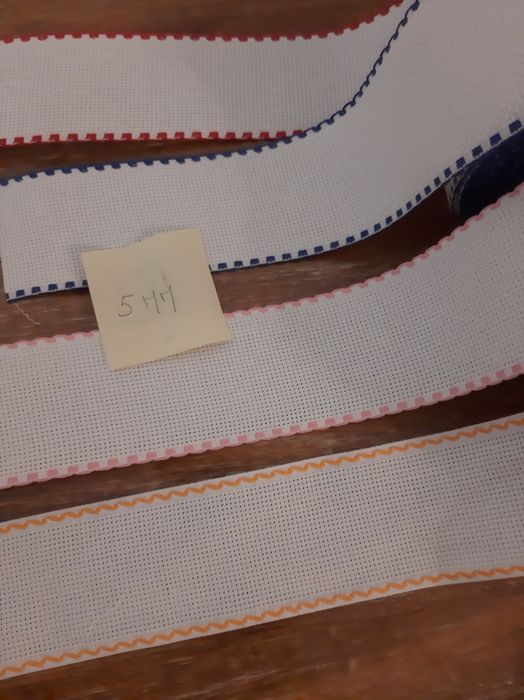 Fitas quadrilé para bordar a ponto cruz