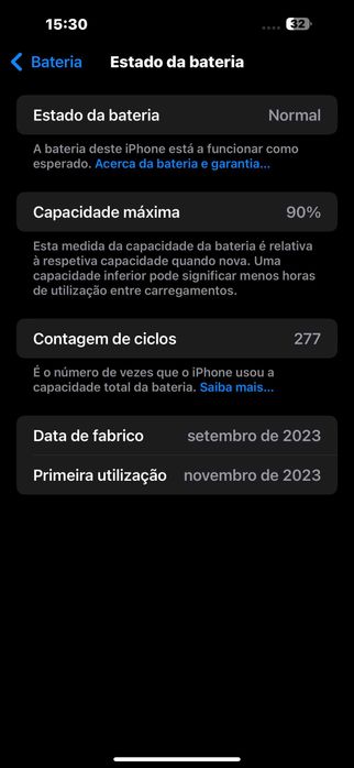 iPhone 15 Pro Max Dourado Titânio - como novo