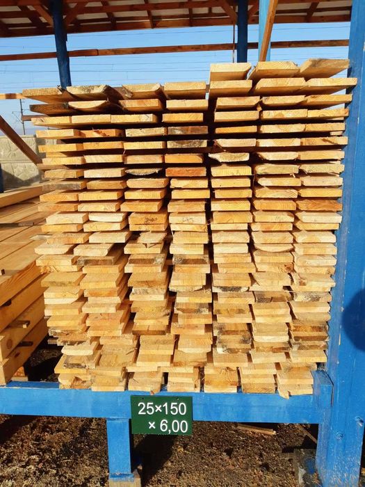Дошка обрізна будівельна Сосна 25×150×6.00 від виробника Промліс