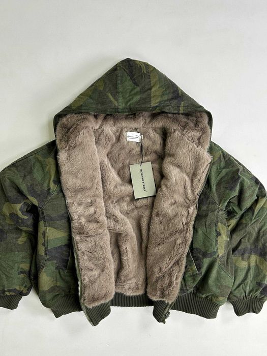 Бомбер двосторонній камо хутро куртка зіпка курточка пуховик мех MA-1