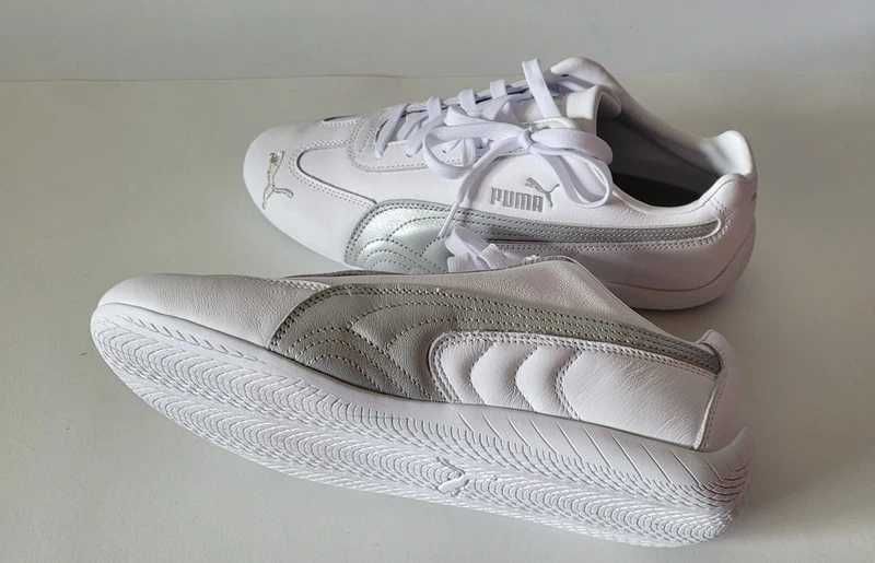 Puma SpeedCat Leather Tamanho 41 Novas Brancas e Prata