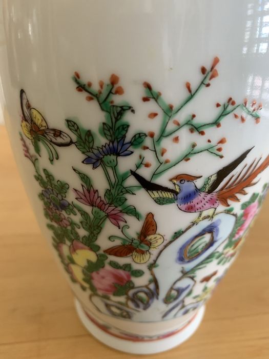 Jarra chinesa pintada a mao