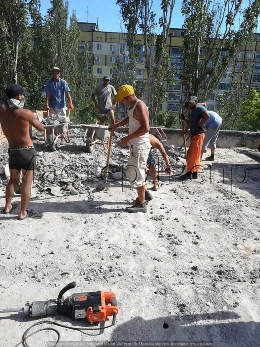 Демонтаж Бетона Стяжки стен Кирпич Кафель Штукатурки СНОС Дома
