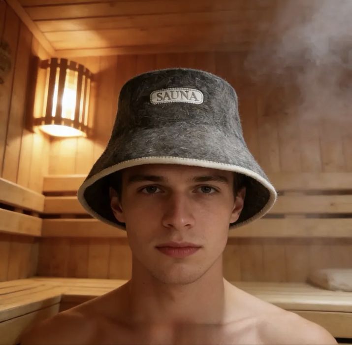 Шапка шапочка женская мужская унисекс для бани