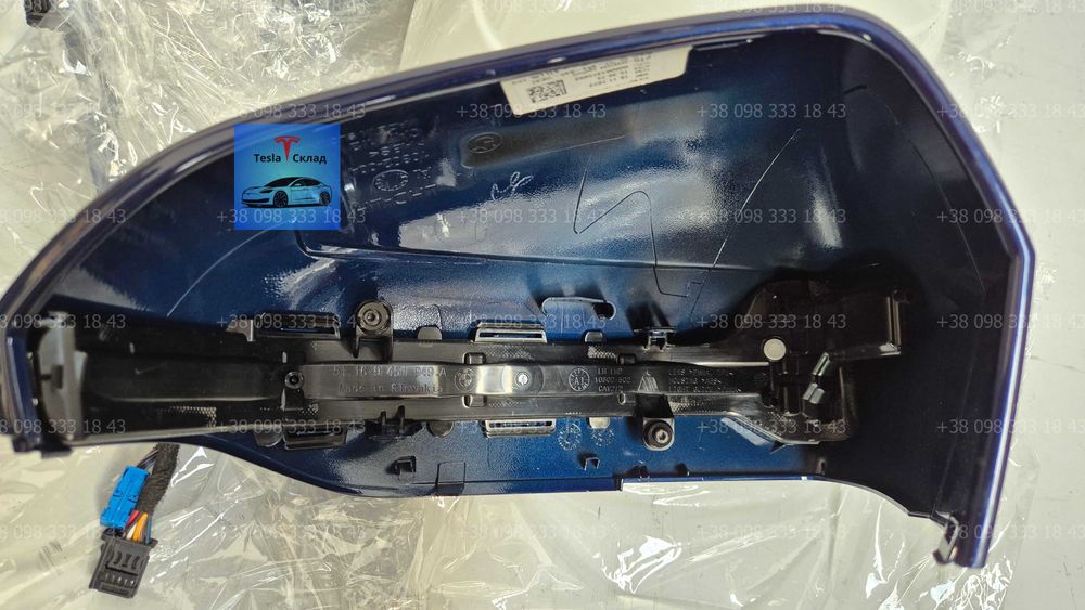 Накладка дзеркал BMW G60. Дзеркало BMW G60, поворотник 51 16 9 451 949