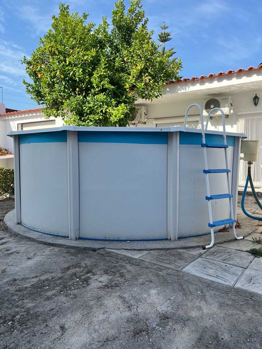 Piscina em aço Gré redonda 350x120