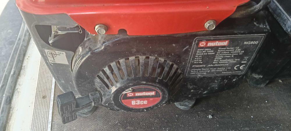 Gerador NG 800 a trabalhar
