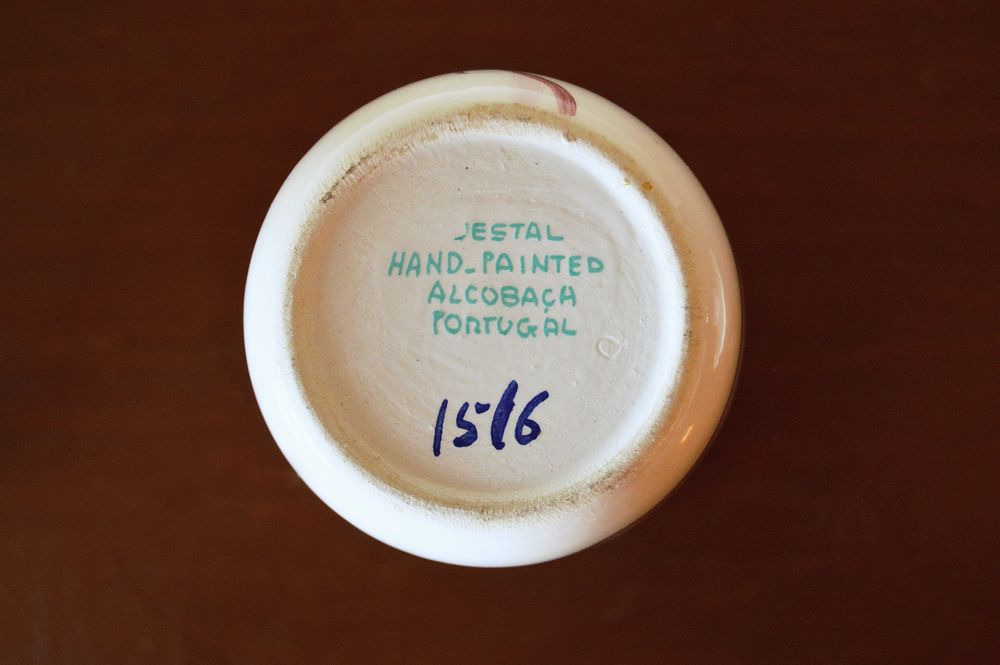 Conjunto de 2 Peças de Cerâmica Vestal Alcobaça para Casa de Banho.