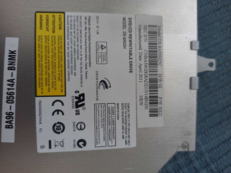 Napęd optyczny Philips laptop Samsung