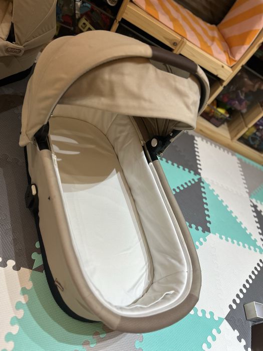 Gondola cybex e-gazelle s almond beige beżowa x2