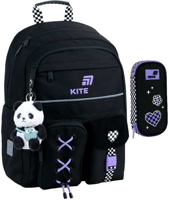 Рюкзак Kite Education K26-584M-2 Panda Love + пенал