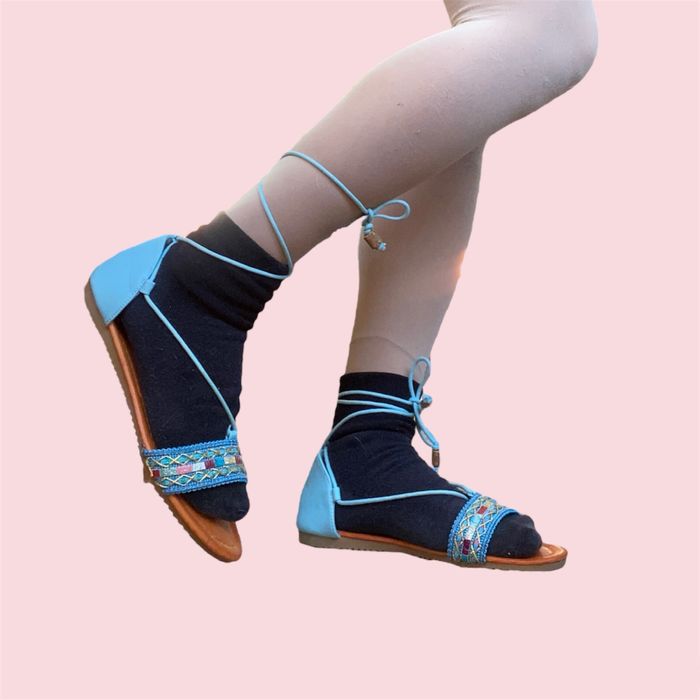 Sandaliás azuis