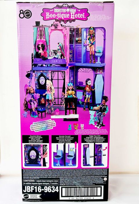 Набір Monster High БУ-тік Готель Лігво Будинок для ляльок кімната