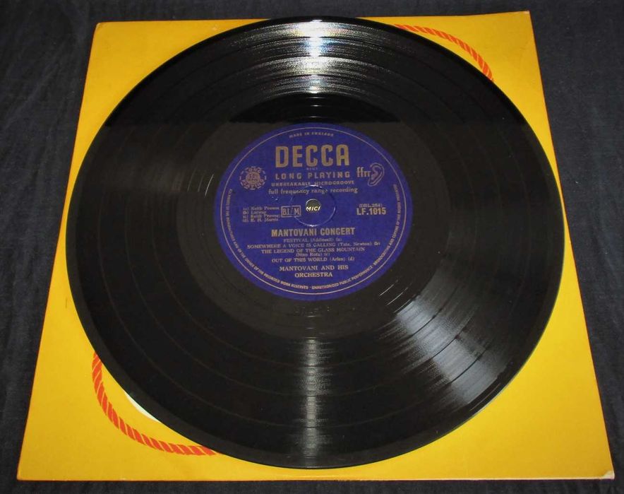 Vinil LP Mantovani And His Orchestra Concert