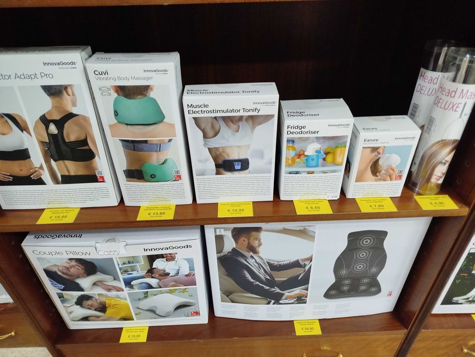 Recheio de Loja de Prendas e Gadgets