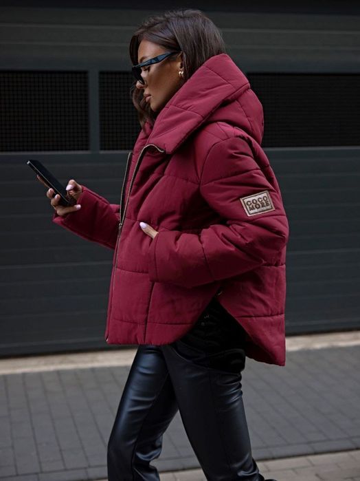Cocomore kurtka zimowa oversize burgund nowa z metka