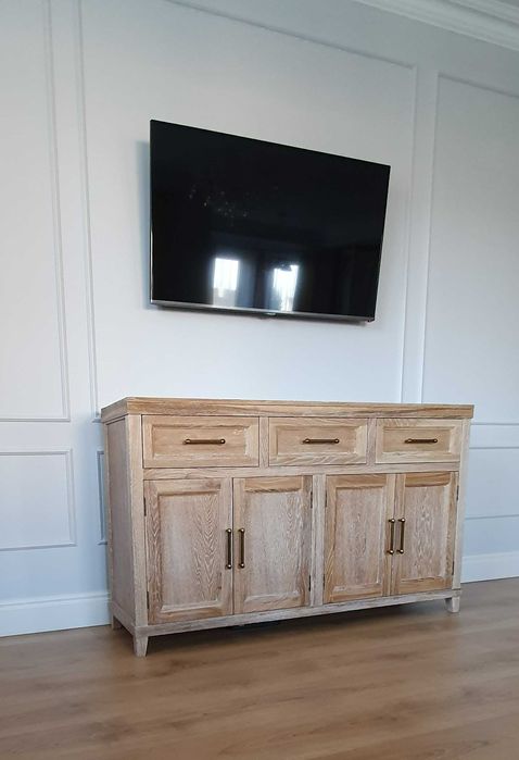 Komoda z drewna, dębowa, retro, w stylu angielskim