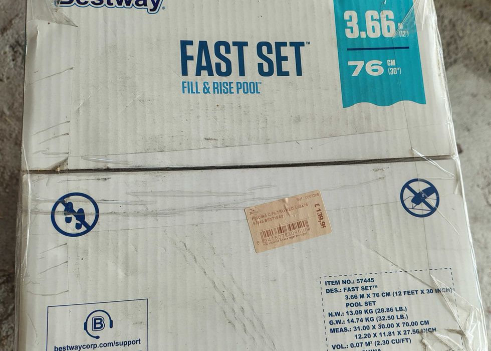 Piscina Bestway fast set 3,66m