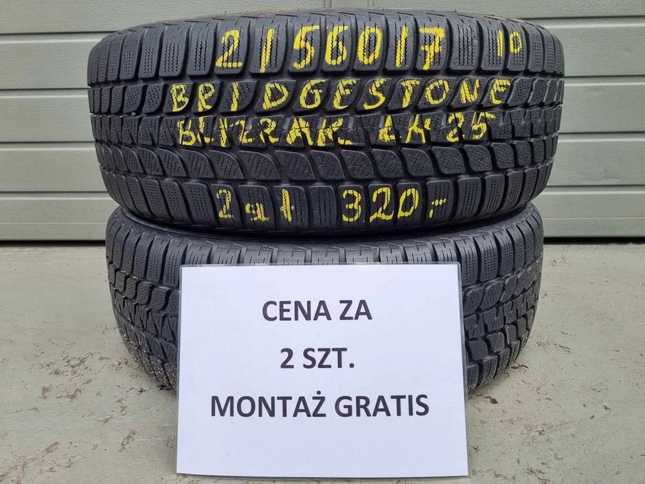 215/60/17 cena za 2 szt. zimowe** bridgestone wa-wa centrum