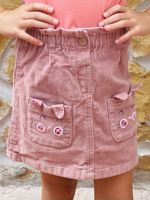 Saia Rosa Menina George 2-3 Anos – Nova