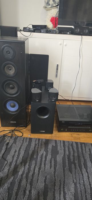 Ресівер Denon avr 1612 + Canton 5.1 +колонки philips fb820