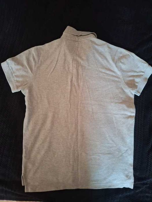szara koszulka polo tommy hilfiger M basic męska