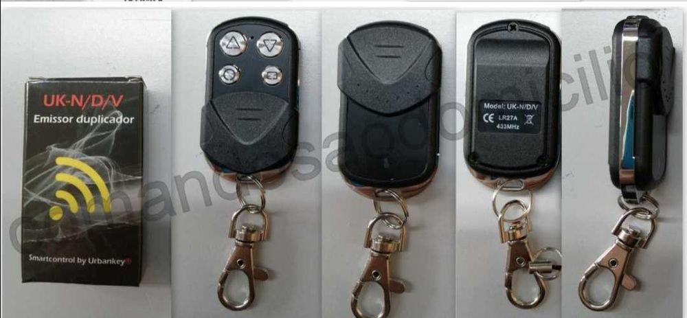 Comando portão garagem UKNDV compatível com AVIDSEN E ASTRELL e EXTEL