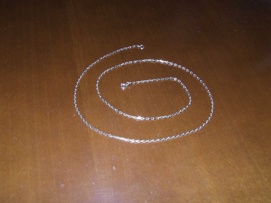 Złoty łancuszek kuty ankier 6,5g, dł 52,5cm złom.