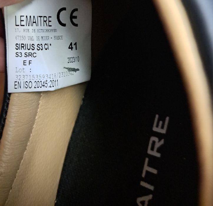 Спецвзуття, туфлі, кросівки Lemaitre, розмір 41