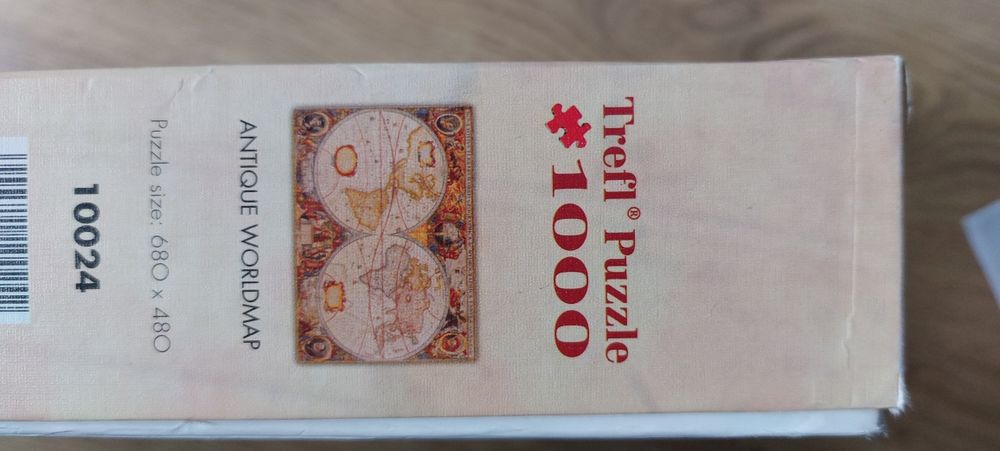 Puzzle Trefl 1000 elementów, stara mapa świata
Stara mapa świata