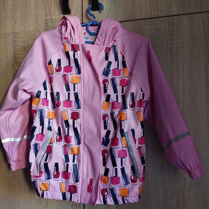 Куртка-вітровка для дівчинки на флісі, р.110-116