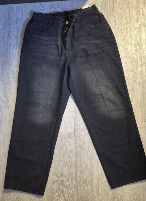 Чёрные джинсы baggy / прямой крой (Shein)