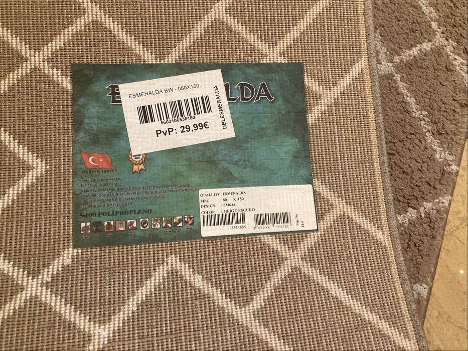 Tapete pelo médio(80X150cm)