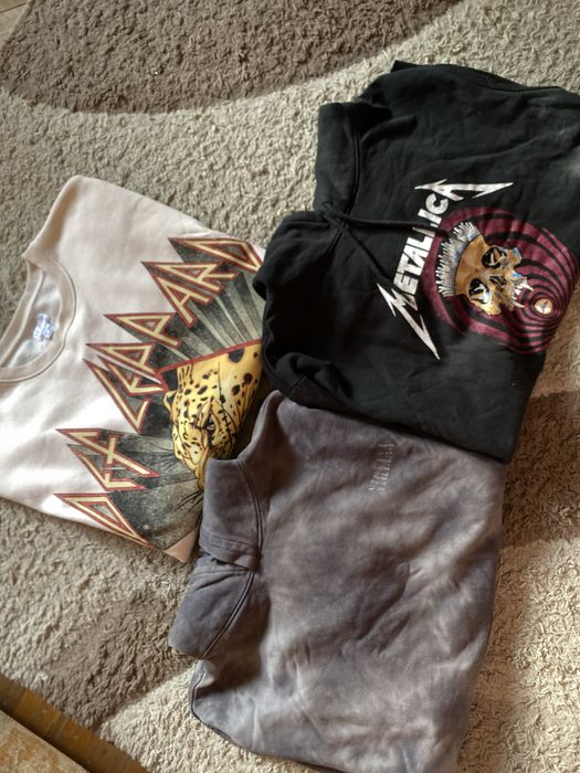 Худі мерч рок гуртів Metallica, Nirvana, Deff Leppard