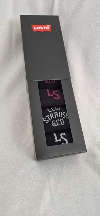 Levis skarpety BOX levi's 4pak nowe 4pack oryginał 35-38.