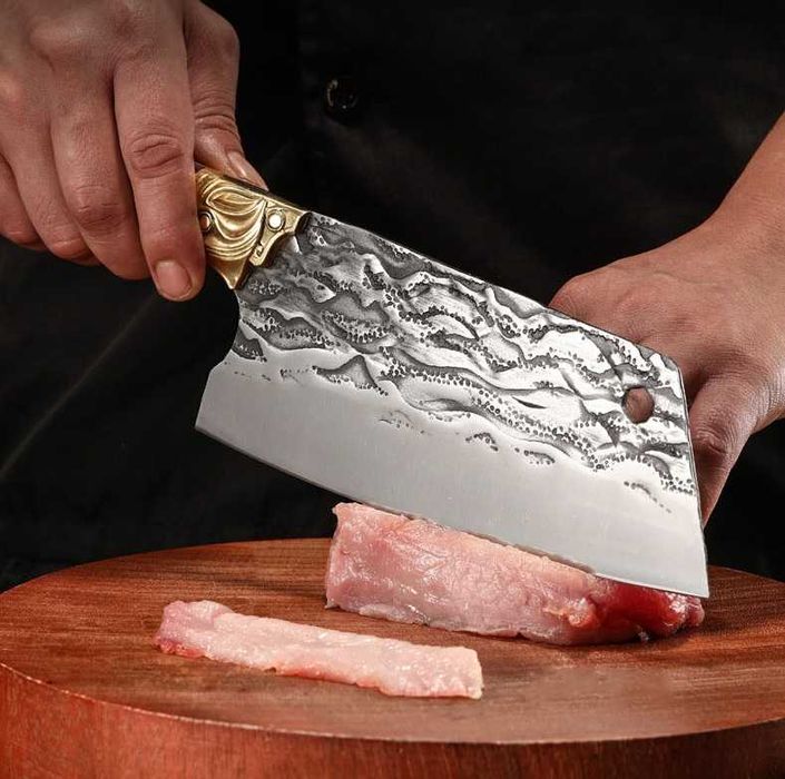 Топорик кухонный. сталь VG-10. сокира кухона. кована сокирка