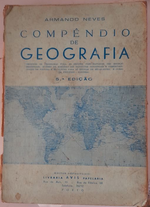 Compêndio De Geografia de Armando Neves 5.Edição - precisa restauro