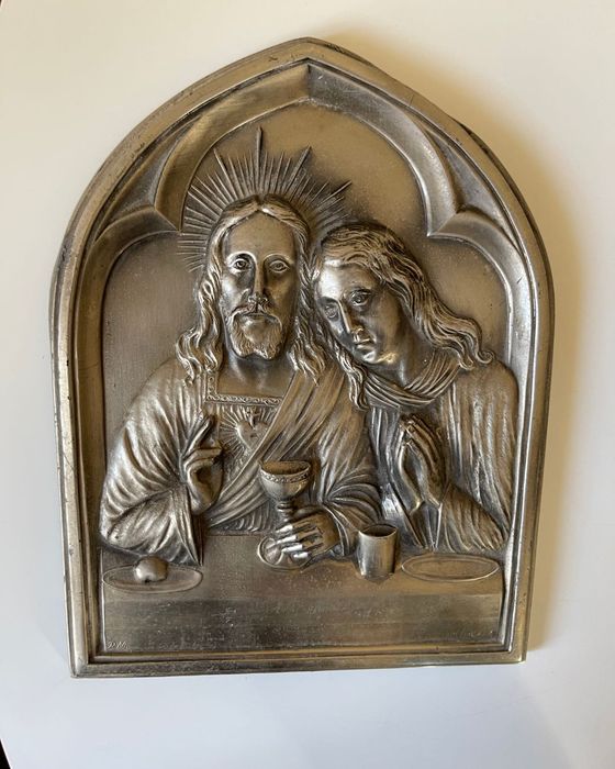 Płaskorzeźba Religijna Alphonse'a Birembaux 22cm