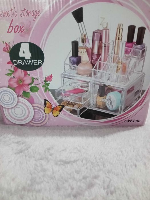 Органайзер для косметики пластиковый прозрачный, GW-807