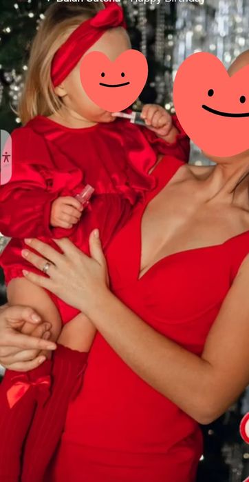 Дитячий боді на свято.Сукня для мами розмір 42-44