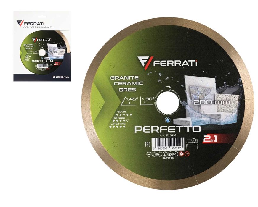 Ferrati PERFETTO 2in1 tarcza diamentowa tnąca 200mm