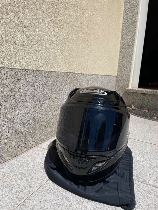 Capacete Integral HJC RPHA 12 (Preto) — Tamanho XS